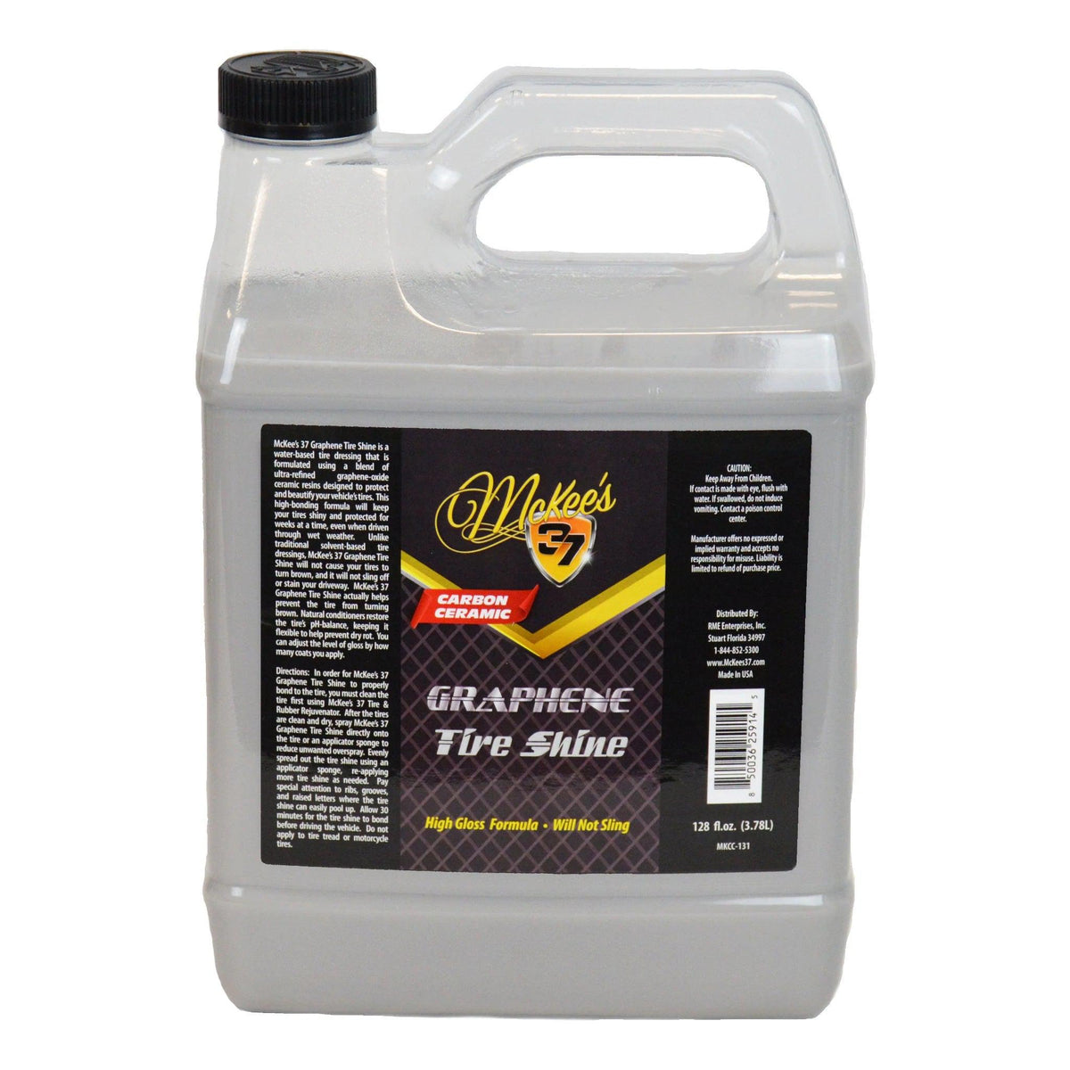 McKee’s 37 Graphene Tire Shine (650ml/3.8L)-TYRE RESTORER-McKee&#39;s-3.8L-Detailing Shed