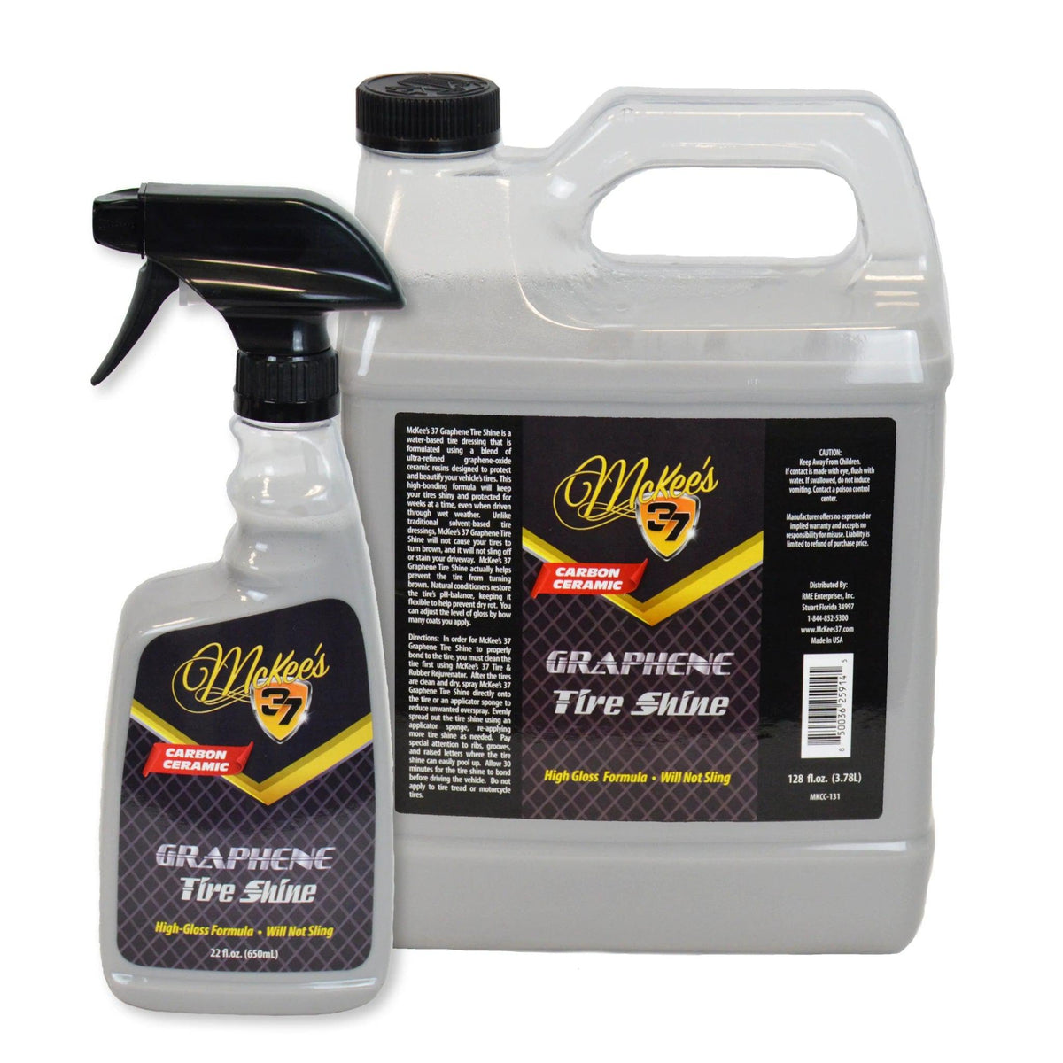 McKee’s 37 Graphene Tire Shine (650ml/3.8L)-TYRE RESTORER-McKee&#39;s-Detailing Shed