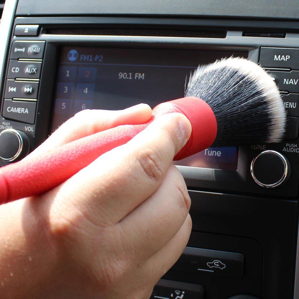 Detail Factory Ultra-Soft TriGrip Detailing Brush Long Handle 24cm (Red/Black)-Brush-Detail Factory-Detailing Shed