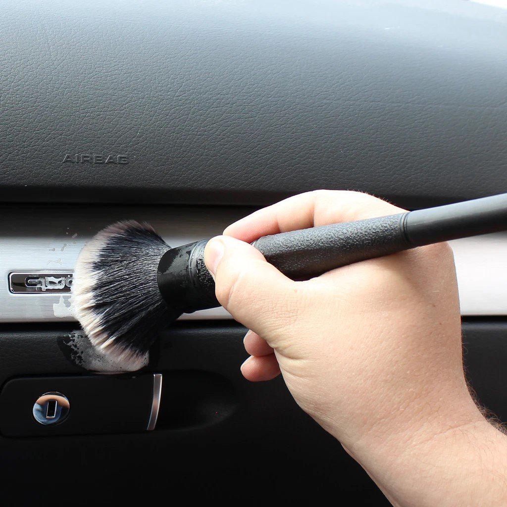 Detail Factory Ultra-Soft TriGrip Detailing Brush Long Handle 24cm (Red/Black)-Brush-Detail Factory-Detailing Shed