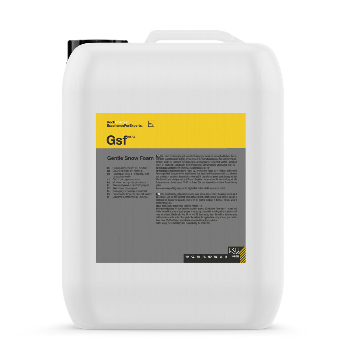 Koch Chemie Gentle Snow Foam GSF – Cleaning Foam Ph Neutral 1L/5L-Shampoo-Koch-Chemie-5L-Detailing Shed