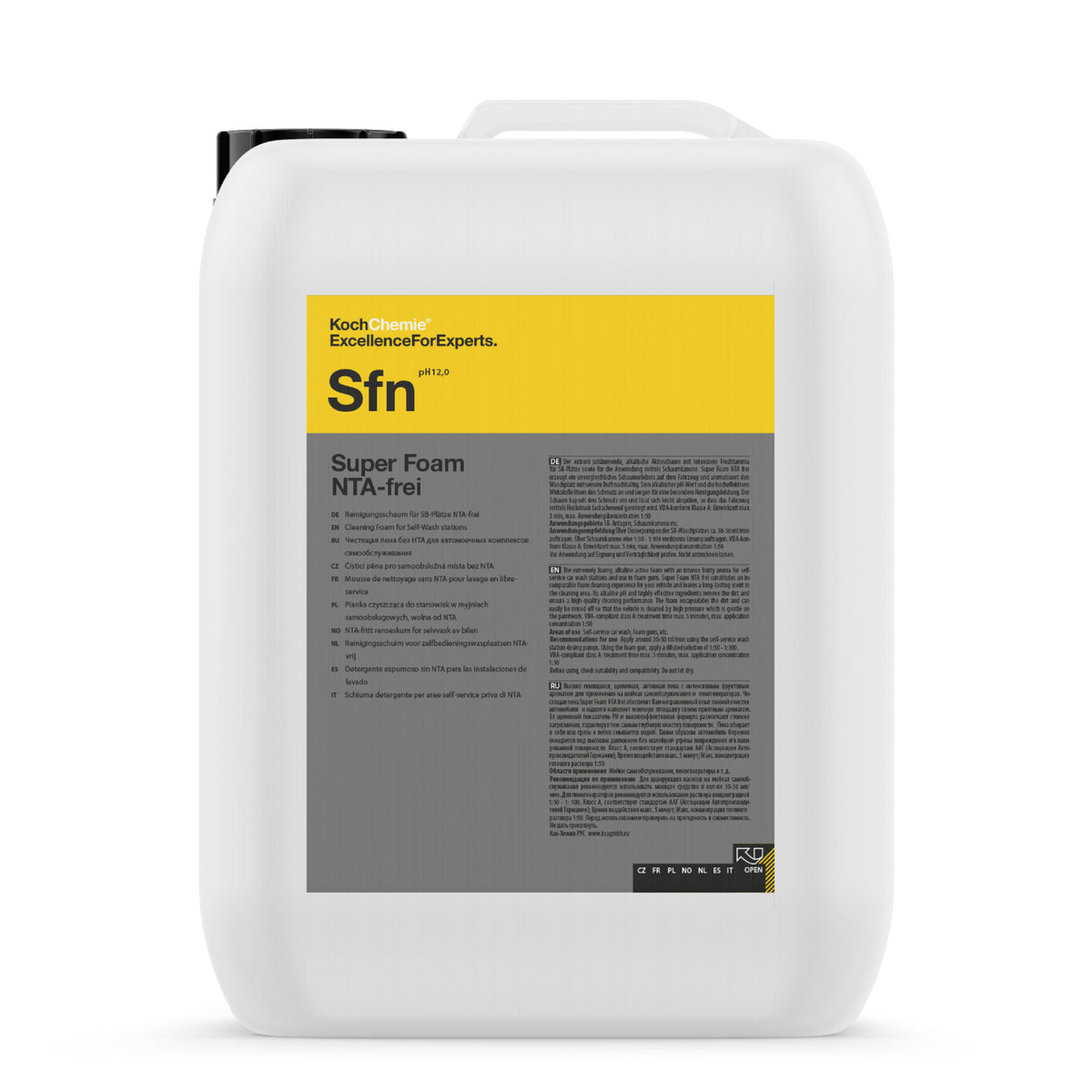 Koch Chemie Super Foam NTA free Sfn Cleaning Foam For Self-Wash Stations 10L. pH 12-Shampoo-Koch-Chemie-10L-Detailing Shed