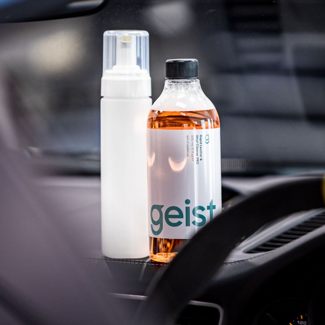 Geist Rapid Leather &amp; Vinyl Cleaner PRO Strong 500 ml / 16.75 fl.oz with foam bottle-Leather Cleaner-Geist-500ml-Detailing Shed