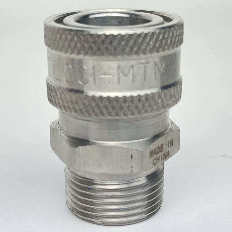 MTM HYDRO Twist Seal Plug X 3/8" Stainless QC Coupler 14MM PLUG-Pressure Washer Accessories-MTM Hydro-MTM HYDRO 3/8" QC Stainless COUPLER X M22 M 14MM PLUG-Detailing Shed