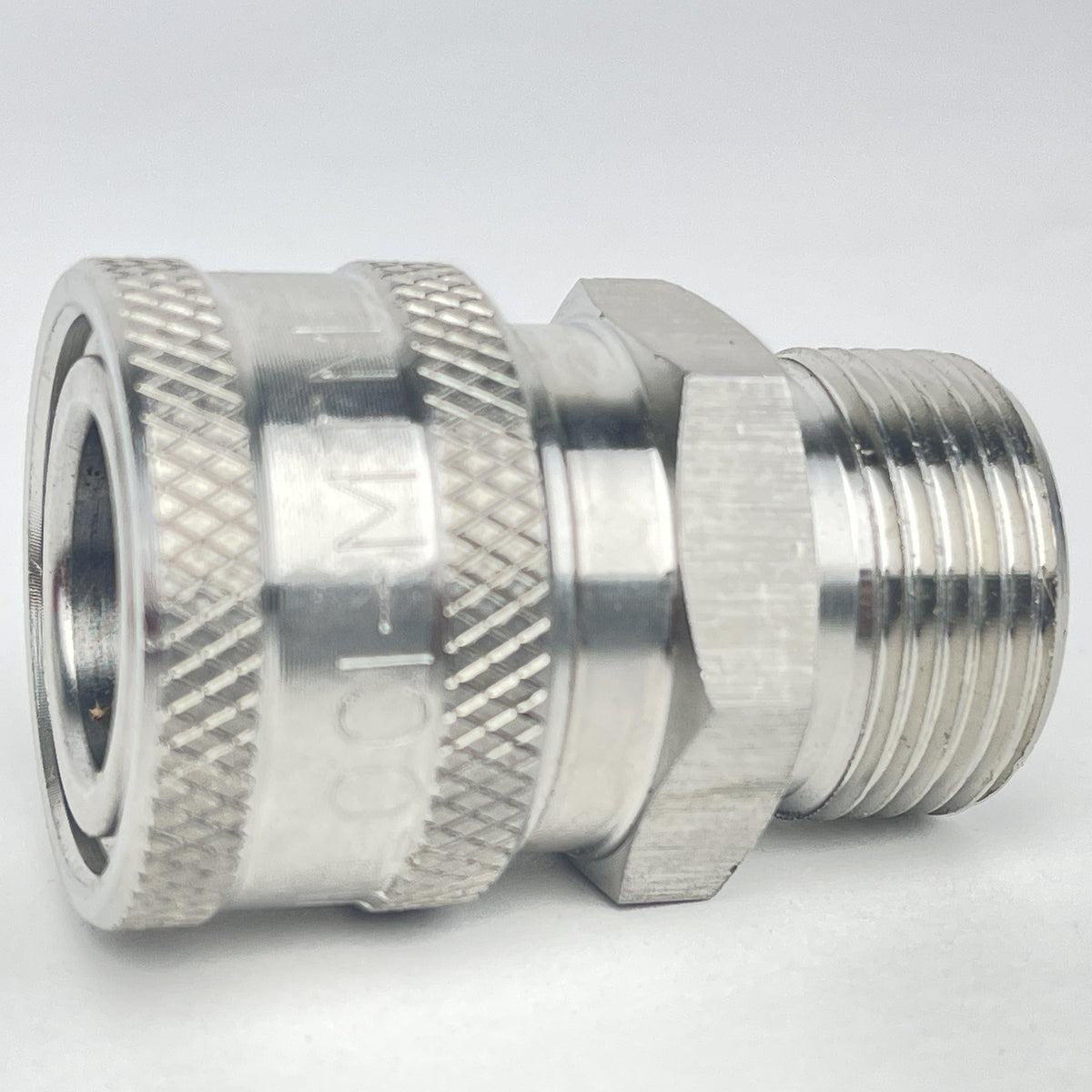 MTM HYDRO Twist Seal Plug X 3/8&quot; Stainless QC Coupler 14MM PLUG-Pressure Washer Accessories-MTM Hydro-MTM HYDRO 3/8&quot; QC Stainless COUPLER X M22 M 14MM PLUG-Detailing Shed