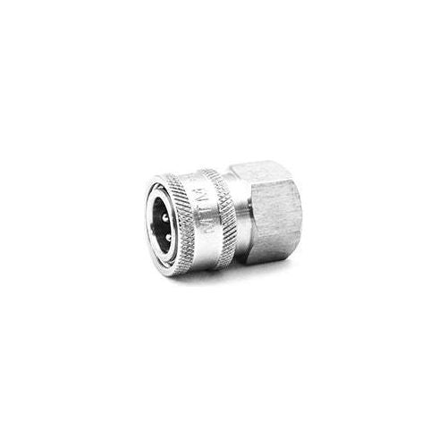 MTM STAINLESS STEEL QC SOCKET 3/8FPT-Pressure washer Parts-MTM Hydro-STAINLESS STEEL QC SOCKET 3/8FPT-Detailing Shed