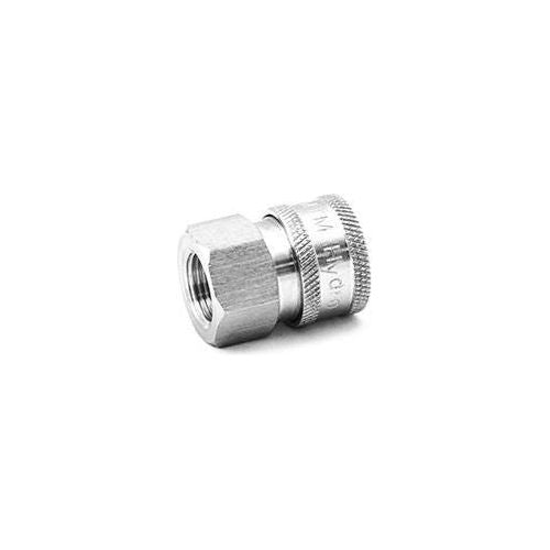 MTM STAINLESS STEEL QC SOCKET 3/8FPT-Pressure washer Parts-MTM Hydro-STAINLESS STEEL QC SOCKET 3/8FPT-Detailing Shed