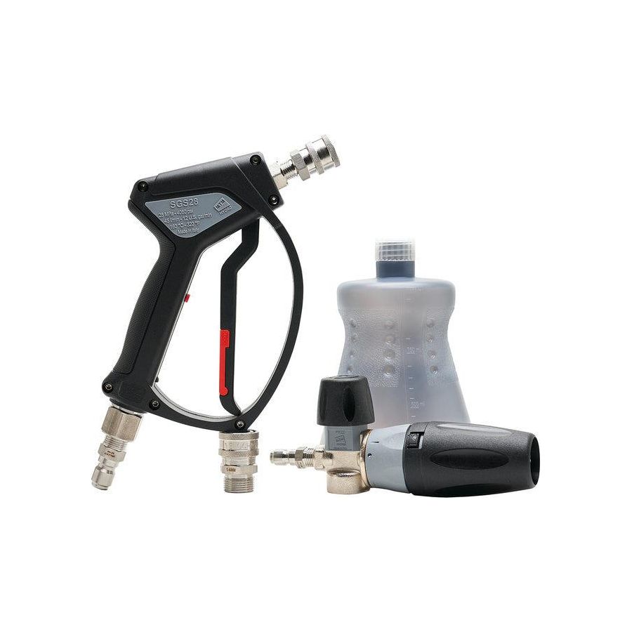 MTM HYDRO SPRAY GUN &amp; FOAM CANNON PRO KIT QC with SS swivel-Pressure Washer Spray Gun-MTM Hydro-PREMIUM MAGNUM 28 GUN &amp; FOAMER KIT + QC Fitting-Detailing Shed