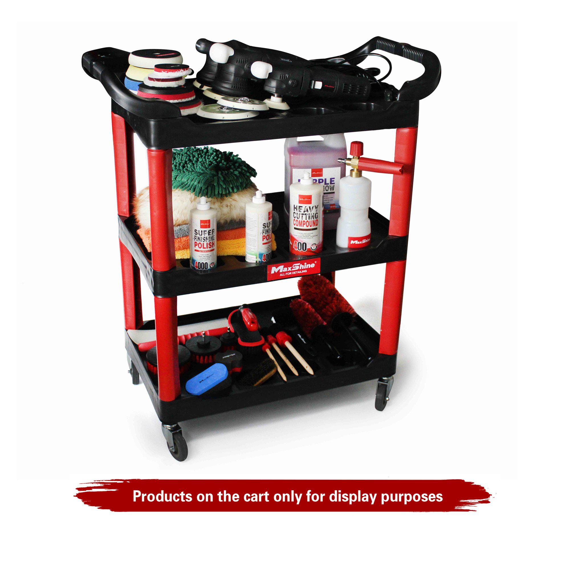 Maxshine Utility Universal Detailing Cart With Wheels-Detailing Cart-Maxshine-Detailing Shed