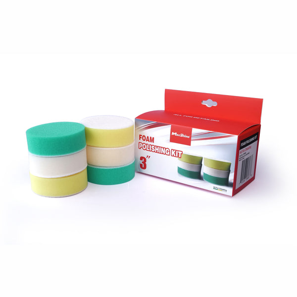 Maxshine 3" Foam Polishing Pad Kit 6pcs/pack-Maxshine-Detailing Shed