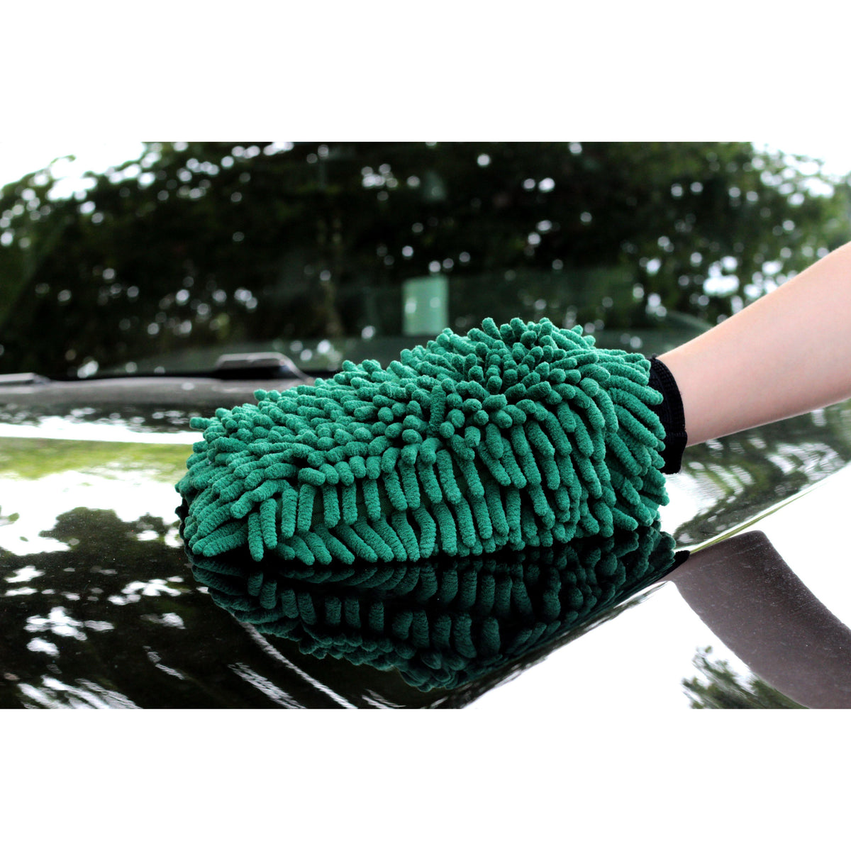 Maxshine Micro Chenille Wash Mitt - Green-Wash Mitt-Maxshine-1x Wash Mitt - Green-Detailing Shed