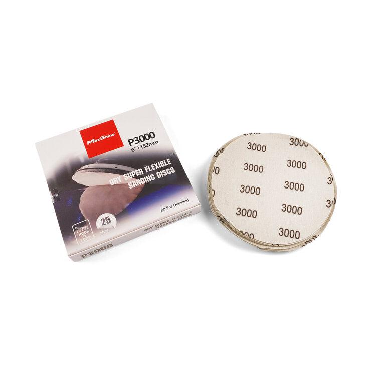 Maxshine 6" Sanding Discs 25pcs/pack (1200/1500/2000/3000 Grit)-Sanding disc-Maxshine-Detailing Shed
