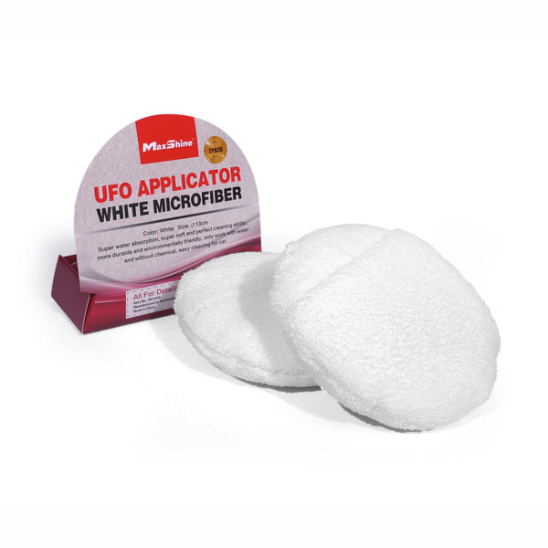 Maxshine UFO White Microfiber Foam Pad 2pcs/pack New Version-Wax Applicator-Maxshine-2pcs/pack-Detailing Shed