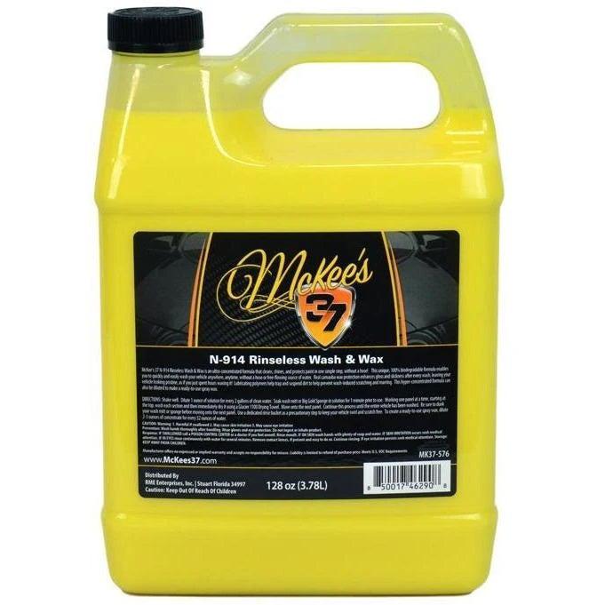 McKee’s 37 N-914 Rinseless Wash &amp; Wax 946ml/3.8L-Rinseless Wash-McKee&#39;s-3.8L-Detailing Shed