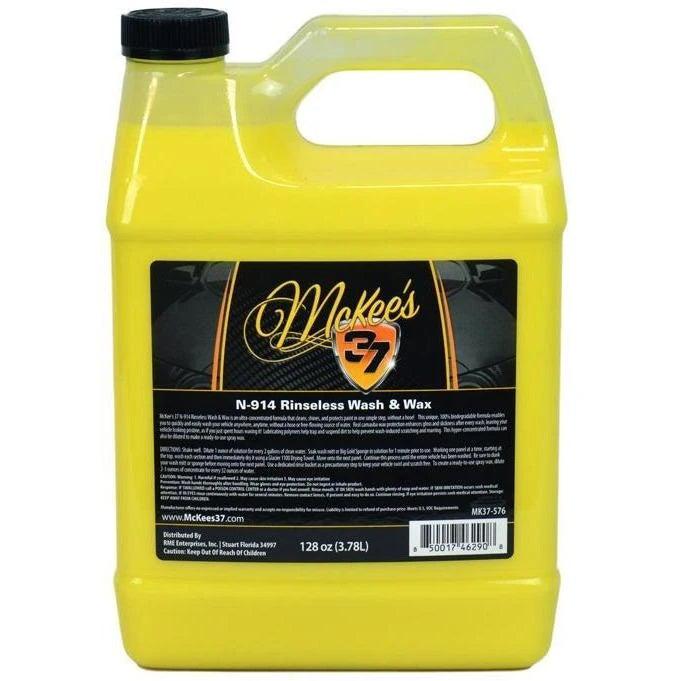 McKee’s 37 N-914 Rinseless Wash & Wax 946ml/3.8L-Rinseless Wash-McKee's-3.8L-Detailing Shed