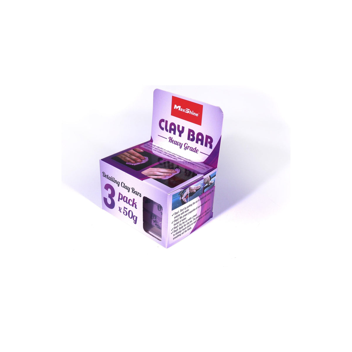 Maxshine Clay Bar 3pack 150g (3x50g) Heavy or Fine Grade-Clay Bar-Maxshine-Detailing Shed