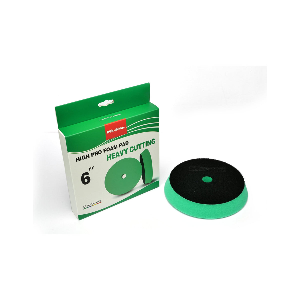 MAXSHINE High Pro Green Foam Heavy Cutting Pad- 5/6 Inch German Foam-POLISHING PAD-Maxshine-6 Inch-Detailing Shed