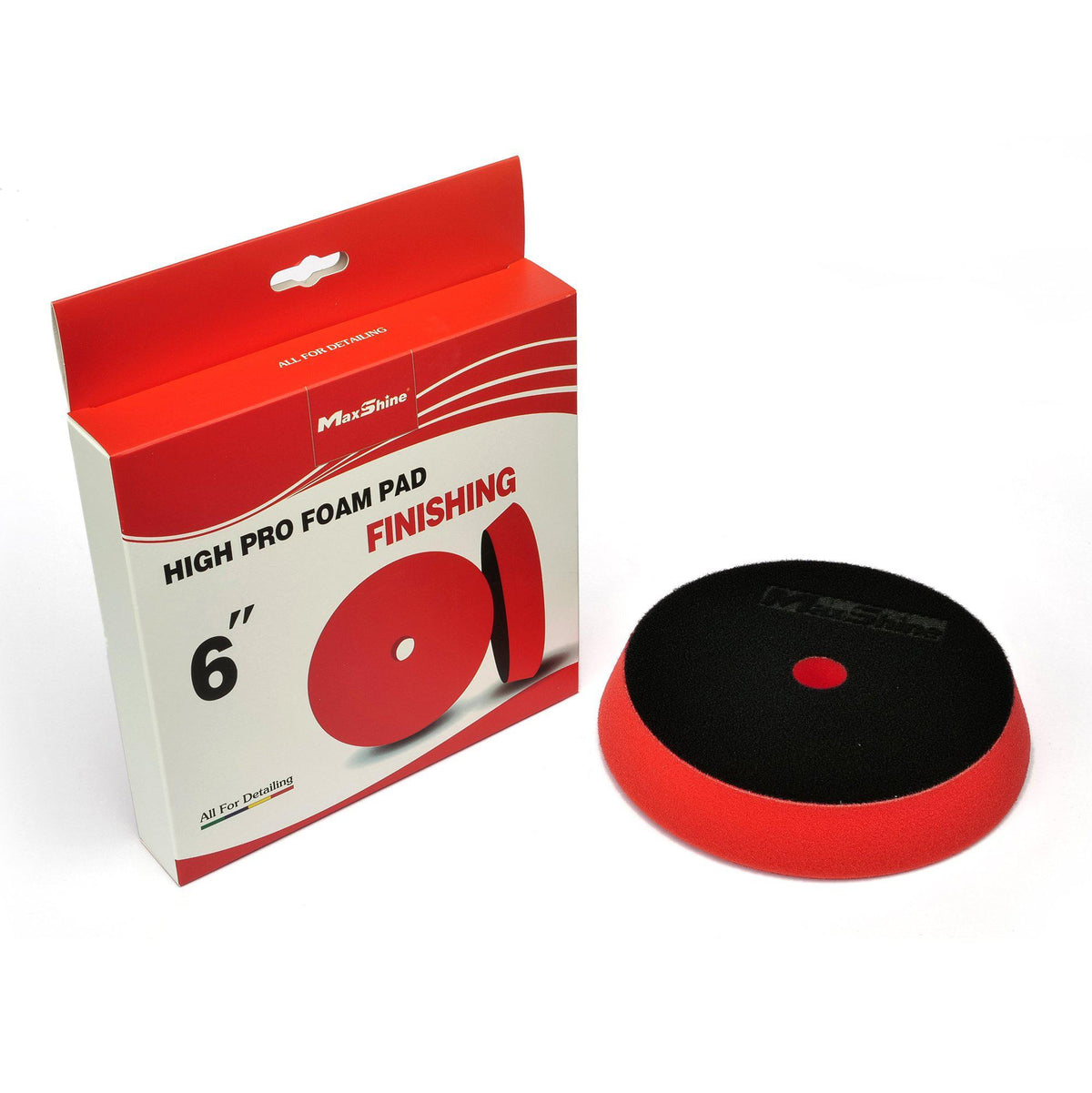 MAXSHINE High Pro Red Foam Finishing Pad - 5 or 6 Inch German Foam-POLISHING PAD-Maxshine-6 Inch-Detailing Shed