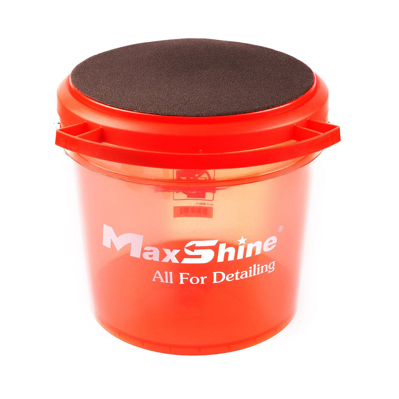 MAXSHINE Multifunction Bucket Lid Seat with Soft Foam Red or Black-Bucket Caddy-Maxshine-Detailing Shed