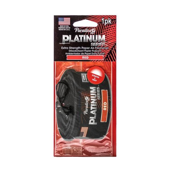 PARADISE Platinum Series Paper Air Freshener-Air Freshener-Paradise Air-RED-Detailing Shed