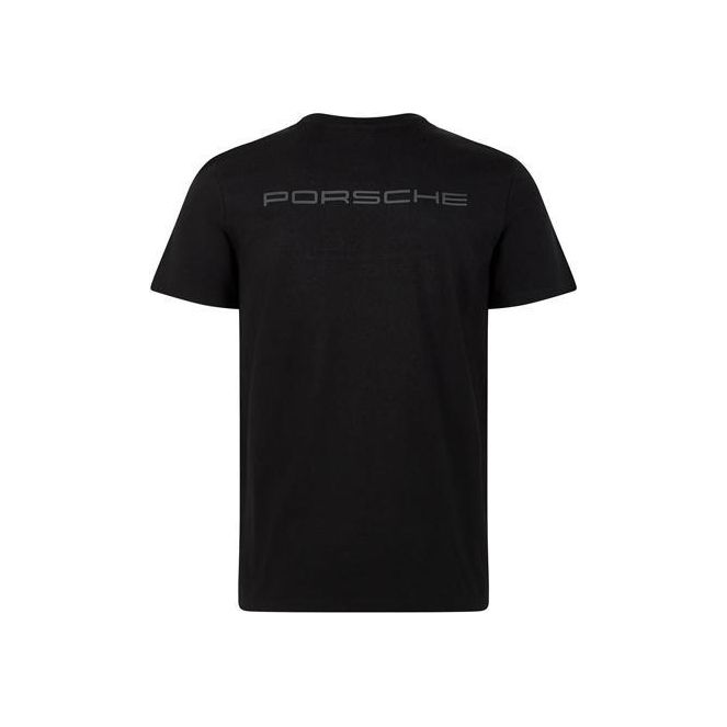 PORSCHE MOTORSPORT MENS T-SHIRT BLACK-T-Shirt-PORSCHE-Detailing Shed