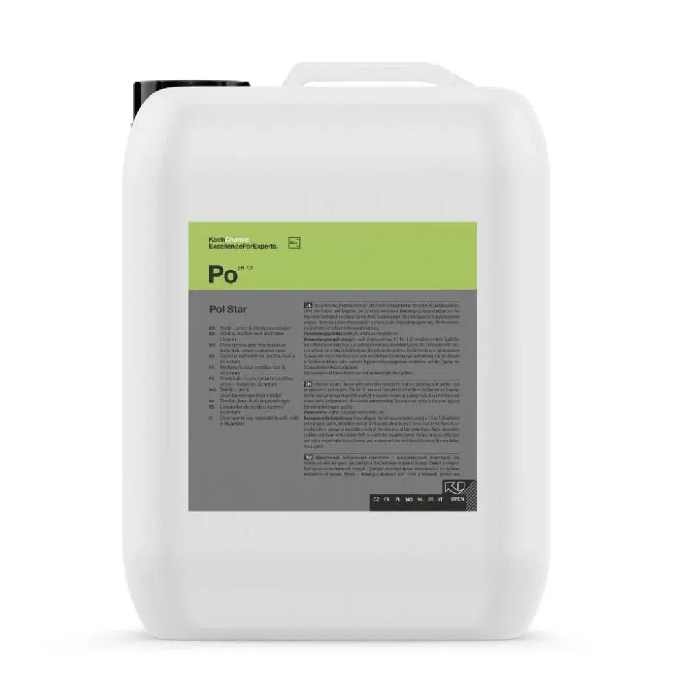 Koch Chemie Pol Star PO – Textile, Leather &amp; Alcantara Cleaner 1L/5L-Interior Cleaner-Koch-Chemie-5L-Detailing Shed