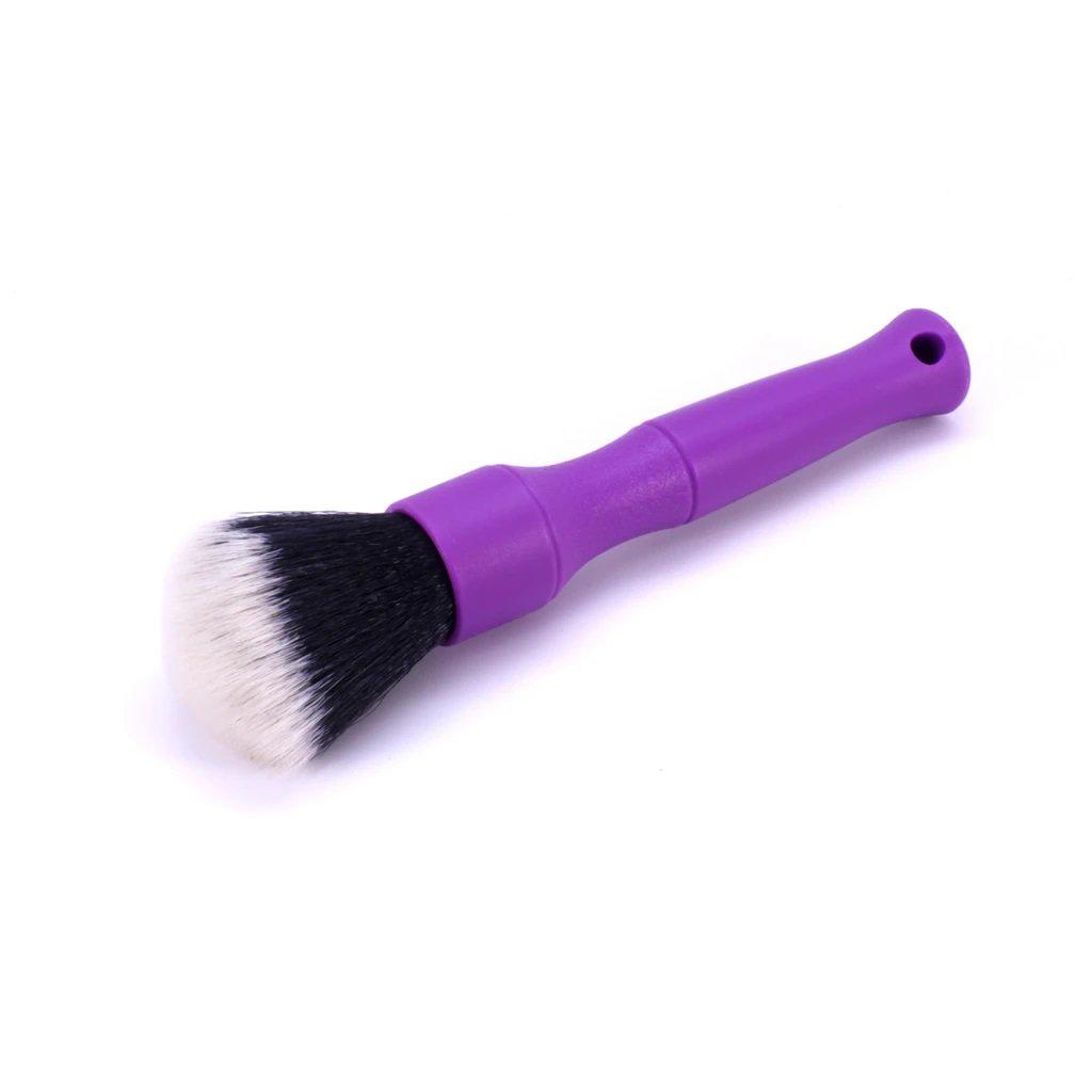 DETAIL FACTORY Ultra-Soft Detailing Brush Short Handle (Grey/Red/Black)( 16.5cm)-Brush-Detail Factory-Purple-Detailing Shed