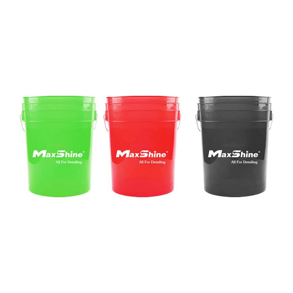 Maxshine Colour Detailing Bucket 20L (Red/Blue/Green/Smoke)-Wash Buckets-Maxshine-Detailing Shed