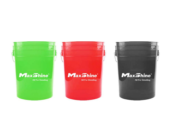 Maxshine Colour Detailing Bucket 20L (Red/Blue/Green/Smoke)-Wash Buckets-Maxshine-Detailing Shed
