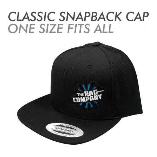 The Rag Company CLASSIC SNAPBACK CAP WITH LOGO - BLACK-The Rag Company-Black-Detailing Shed