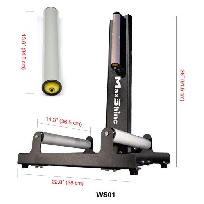 Maxshine Wheel Stand Tyre Roller - for Wheel Coating Cleaning and Polishing-Wheel Stand-Maxshine-1 x WS01-XL Extra Large-Detailing Shed