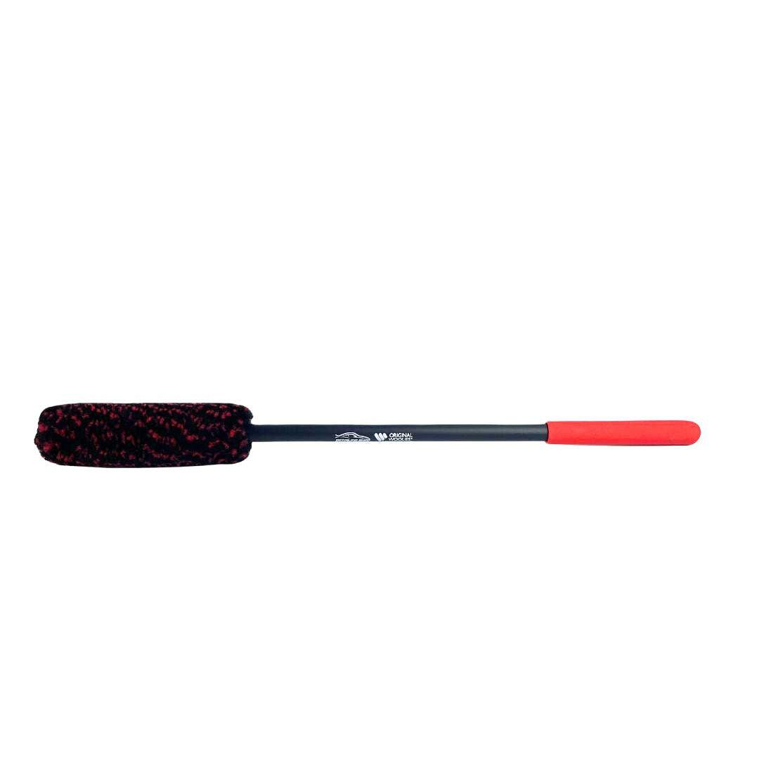 Wheel Woolies® Detail Brush 18&quot; Large/Medium/Small Red/Black Premium Grade Made in USA-Wheel Brush-Braun Automotive-Medium-Detailing Shed