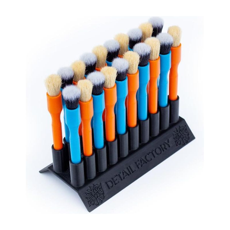 DETAIL FACTORY FINE DETAILING BRUSH MINI BLUE &amp; ORANGE COMBO SET-Brush-The Rag Company-2 x 5.5 Inch-Set 1x BLUE &amp; 1x ORANGE-Detailing Shed