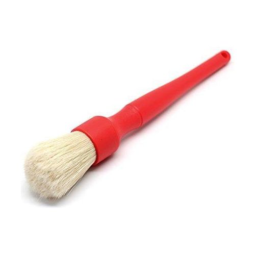 DETAIL FACTORY PREMIUM BOAR&#39;S HAIR DETAILING BRUSHES Long Handle (Grey/Red/Black)( 24cm)-Brush-Detail Factory-Long (24CM)-Red-Detailing Shed