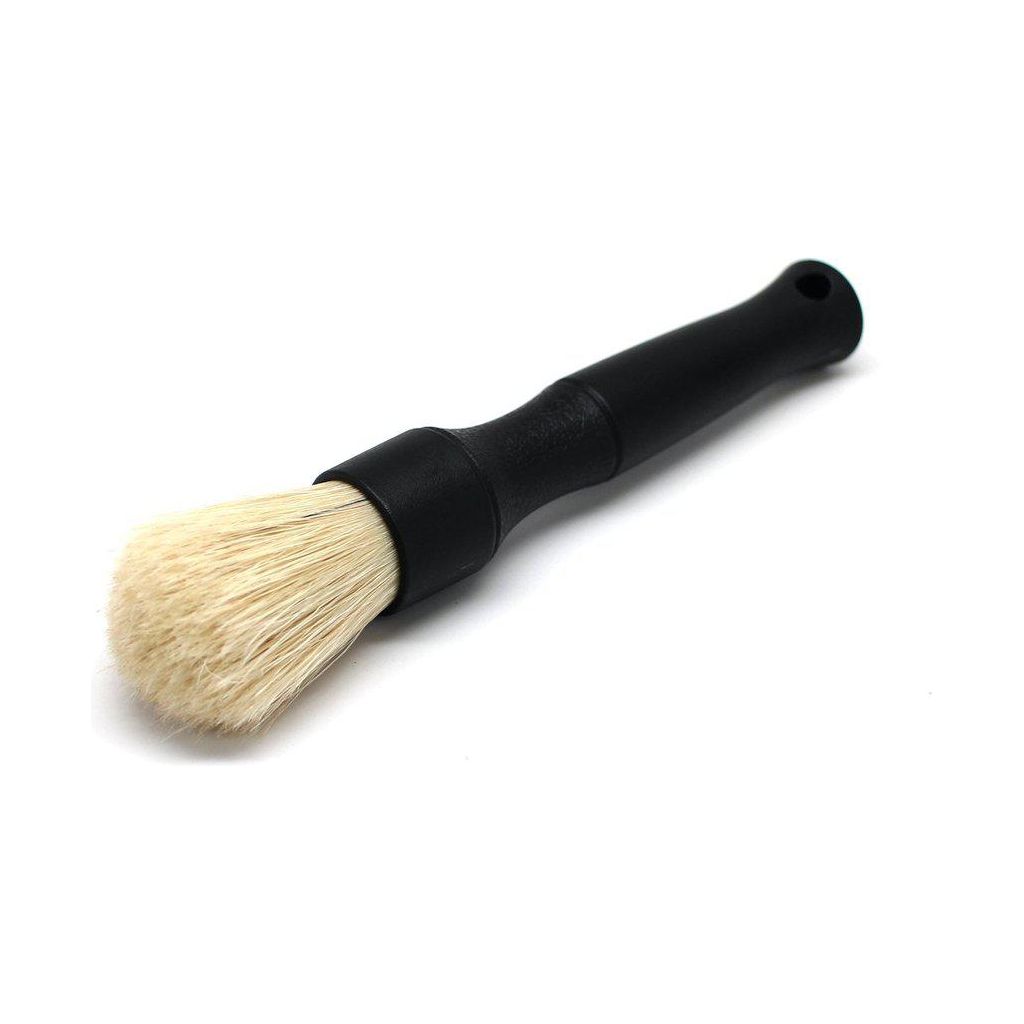 DETAIL FACTORY PREMIUM BOAR&#39;S HAIR DETAILING BRUSHES Short Handle (Grey/Red/Black)( 16.5cm)-Brush-Detail Factory-Short (16CM)-Black-Detailing Shed