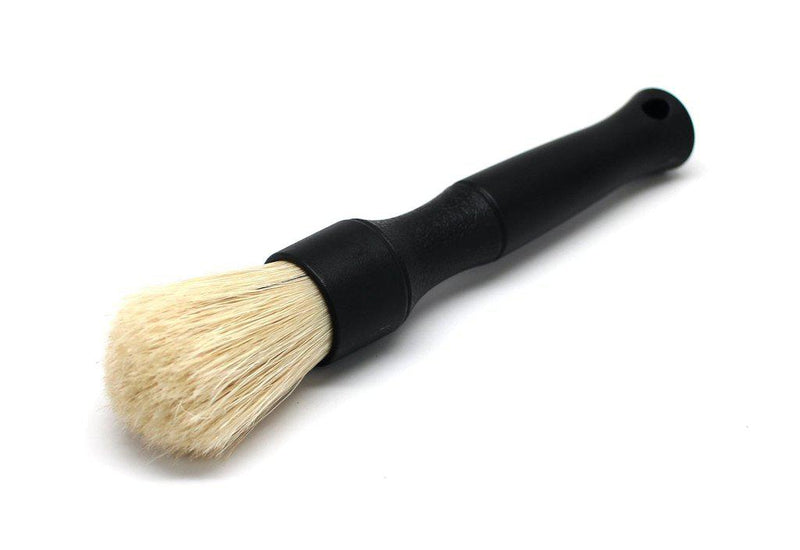 DETAIL FACTORY PREMIUM BOAR'S HAIR DETAILING BRUSHES Short Handle (Grey/Red/Black)( 16.5cm)-Brush-Detail Factory-Short (16CM)-Black-Detailing Shed