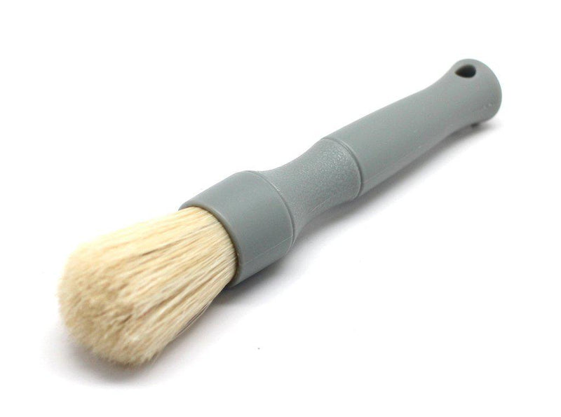 DETAIL FACTORY PREMIUM BOAR'S HAIR DETAILING BRUSHES Short Handle (Grey/Red/Black)( 16.5cm)-Brush-Detail Factory-Short (16CM)-Grey-Detailing Shed
