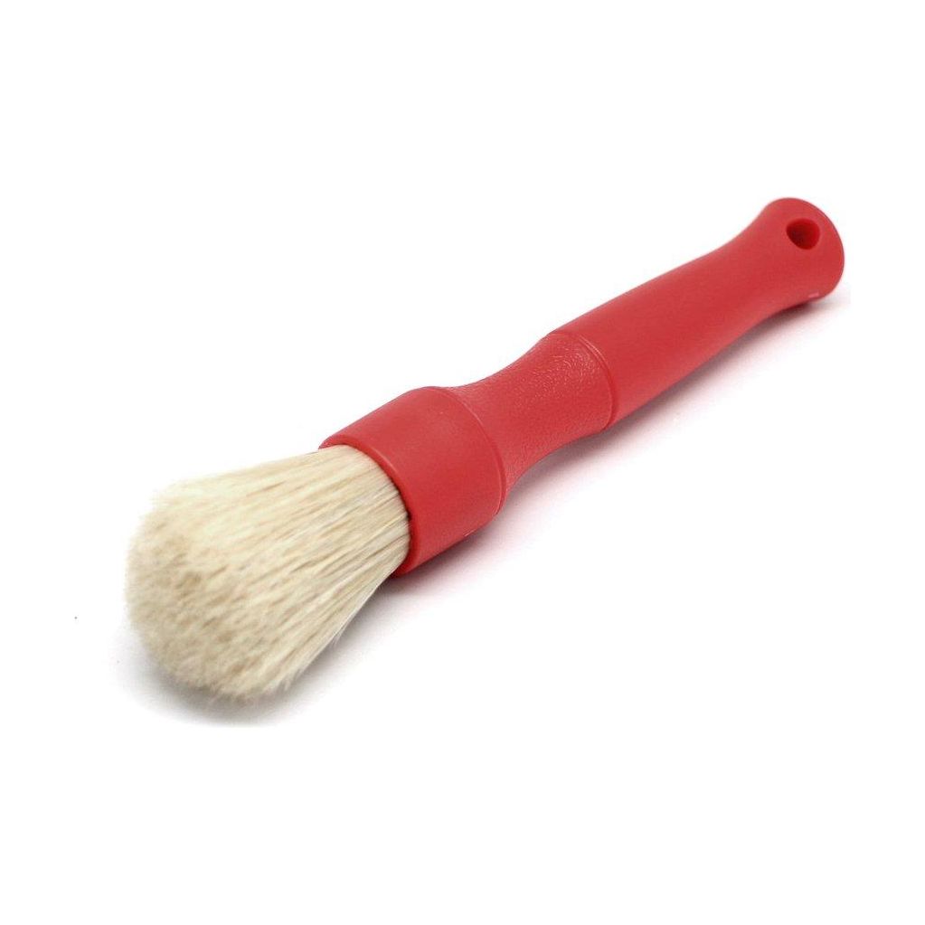 DETAIL FACTORY PREMIUM BOAR&#39;S HAIR DETAILING BRUSHES Short Handle (Grey/Red/Black)( 16.5cm)-Brush-Detail Factory-Short (16CM)-Red-Detailing Shed