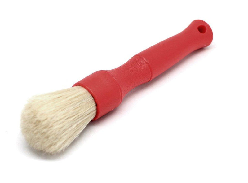 DETAIL FACTORY PREMIUM BOAR'S HAIR DETAILING BRUSHES Short Handle (Grey/Red/Black)( 16.5cm)-Brush-Detail Factory-Short (16CM)-Red-Detailing Shed