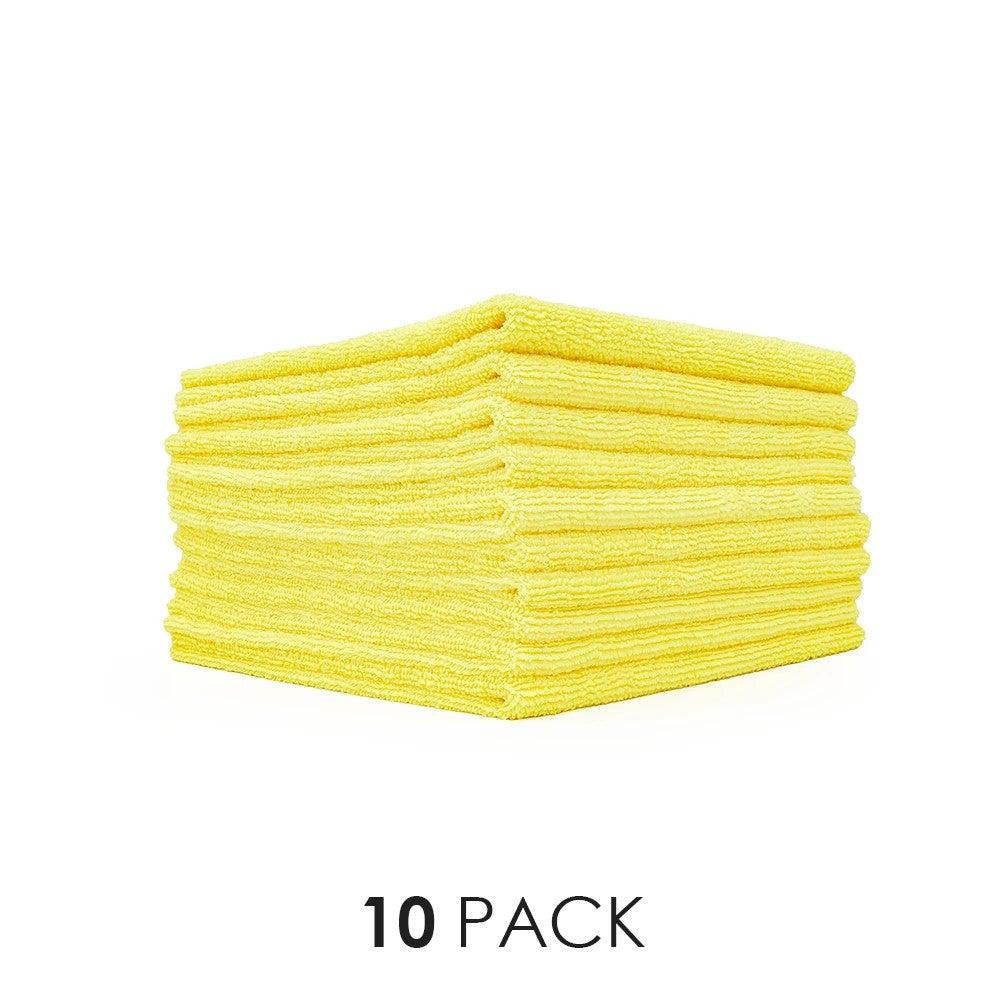 The Rag Company Edgeless 300gsm 70/30 Microfiber Detailing Cloth-Ceramic Coating Cloth-The Rag Company-Yellow-10x Pack-Detailing Shed