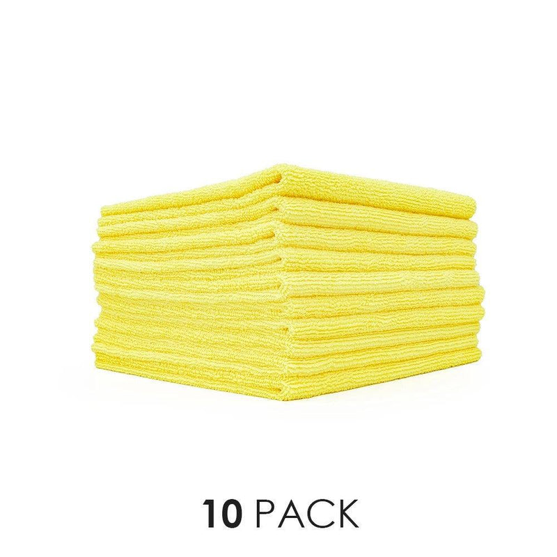 The Rag Company Edgeless 300gsm 70/30 Microfiber Detailing Cloth-Ceramic Coating Cloth-The Rag Company-Yellow-10x Pack-Detailing Shed