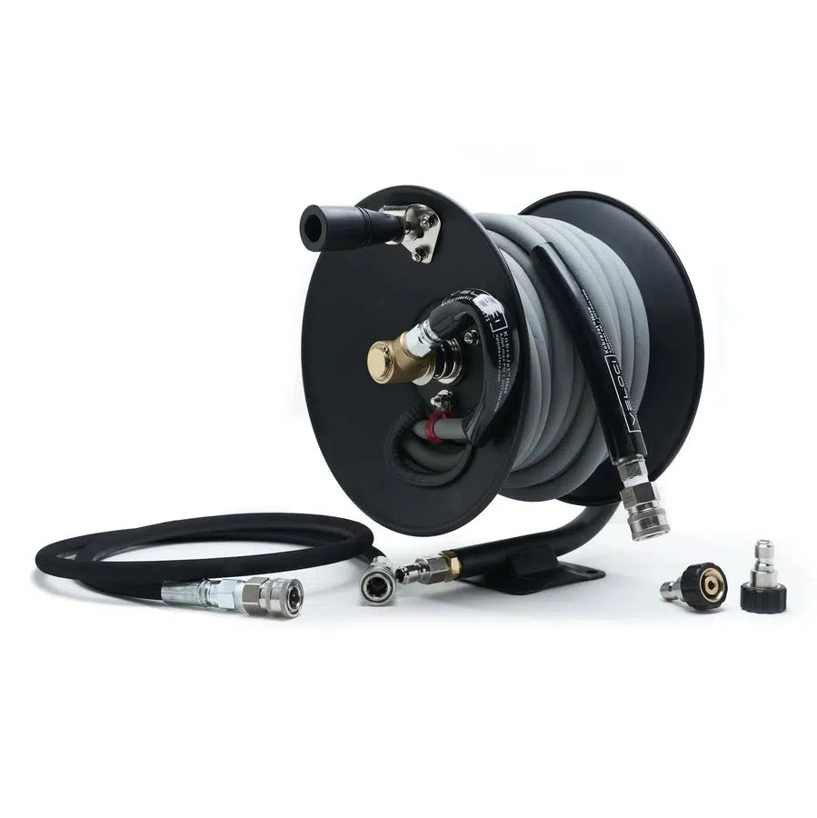 MTM Hydro Hose Reel Package-HOSE REELS-MTM Hydro-Assembled HOSE REELS + 4feet Whip Line + 15M Hose-Detailing Shed