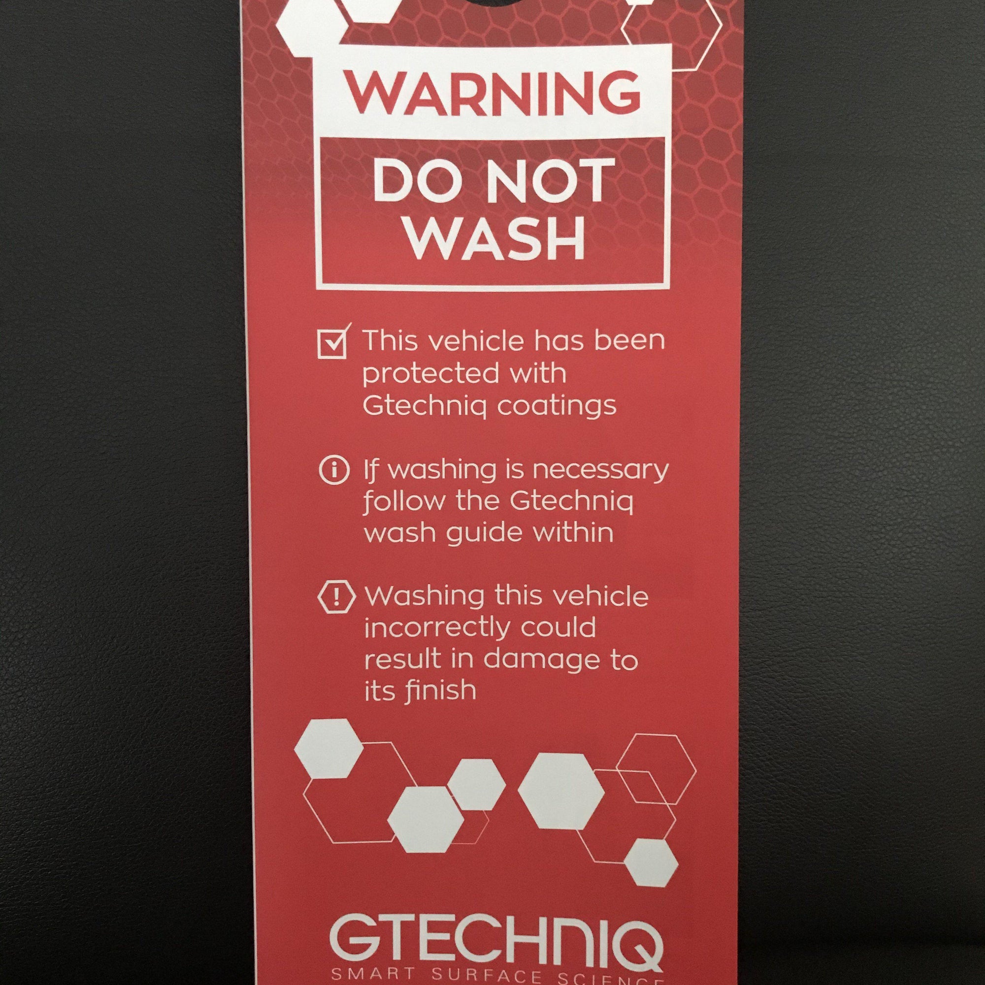 GTECHNIQ Do Not Wash Hanger-Do Not Wash Hanger-GTECHNIQ-Detailing Shed