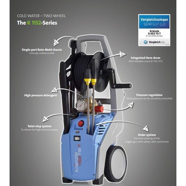 Kranzle K1152TST Professional Pressure Washer-Pressure Washer-Kranzle-Detailing Shed