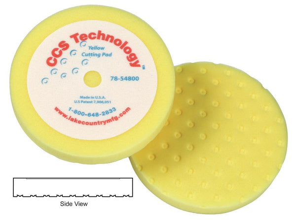 CCS - Yellow Foam Cutting Pad Yellow