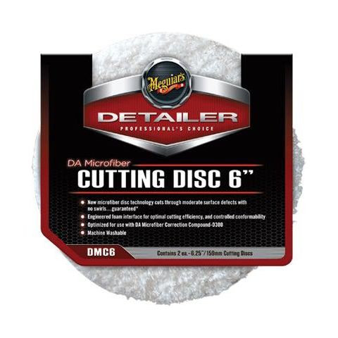 Meguiars DMC DA Microfiber Cutting Pads (3/5/6 Inch) DMC (TWIN PACK)-Heavy Cutting Pad-Meguiar&#39;s-6 Inch (Twin Pack)-Detailing Shed