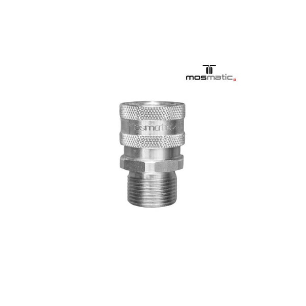 Mosmatic Quick connect coupler T304 SS M22 Male (14mm) to 3/8 For Kranzle hose-MOSMATIC-Detailing Shed
