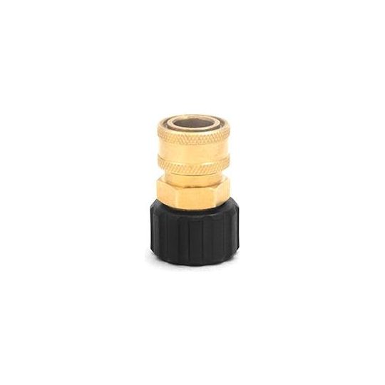 MTM Hydro 3/8&quot; QC Brass Coupler x M22 F 15mm Twist Coupler-Pressure Washer Accessories-MTM Hydro-3/8&quot; QC Brass Coupler x M22 F 15mm-Detailing Shed