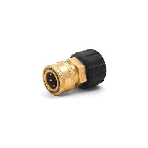 MTM Hydro 3/8&quot; QC Brass Coupler x M22 F 15mm Twist Coupler-Pressure Washer Accessories-MTM Hydro-3/8&quot; QC Brass Coupler x M22 F 15mm-Detailing Shed