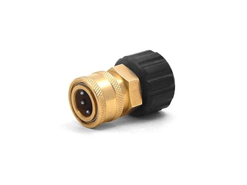 MTM Hydro 3/8" QC Brass Coupler x M22 F 15mm Twist Coupler-Pressure Washer Accessories-MTM Hydro-3/8" QC Brass Coupler x M22 F 15mm-Detailing Shed